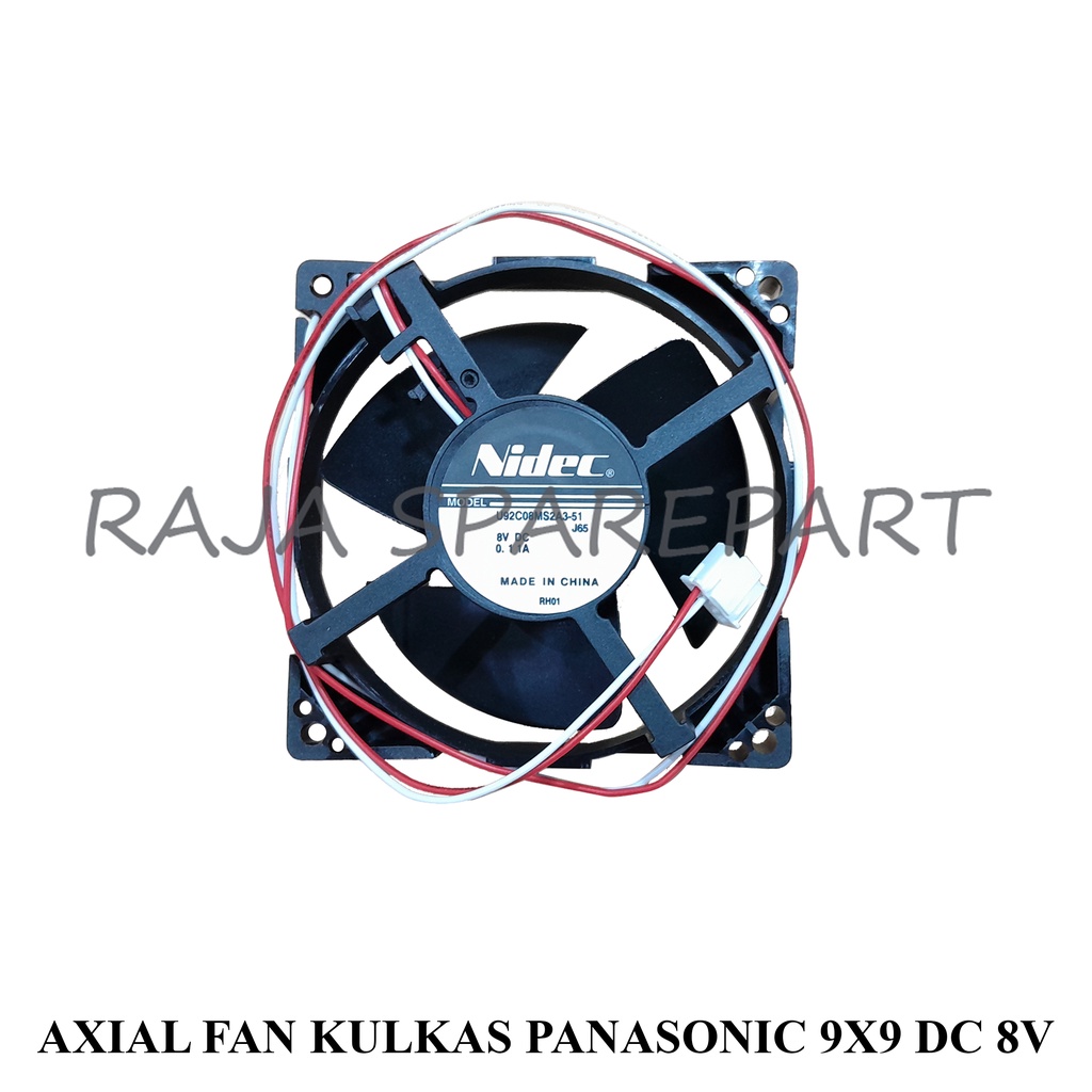 Kipas Angin Pendingin / Cooler Fan / Axial Fan DC 8V Kulkas Panasonic 9cm x 9cm NIDEC AFKP