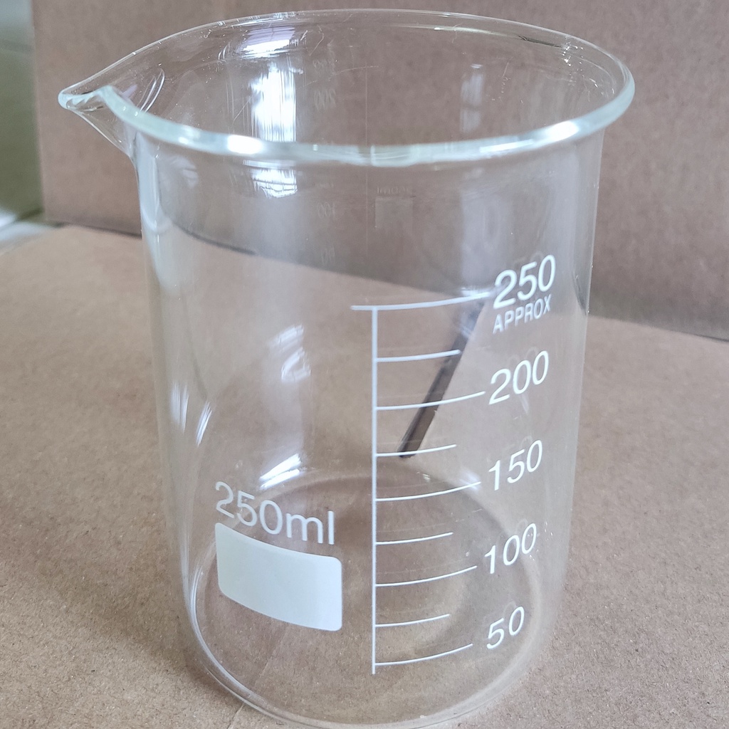 Beaker glass 250mL kaca Low Form Gelas Kimia