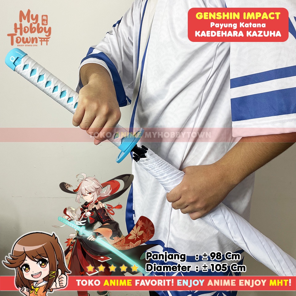 Payung Katana Anime Game Pedang Genshin Impact Kaedehara Kazuha