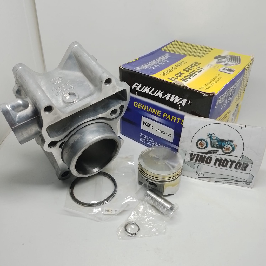 BLOK SEHER KOMPLIT SEHER KIT VARIO 125 OLD ORIGINAL FUKUKAWA