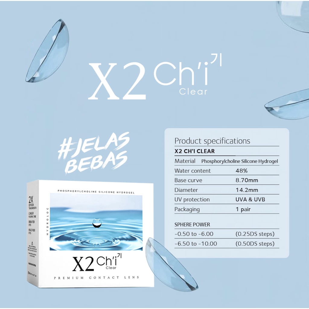SOFTLENS X2 CHI CLEAR BY EXOTICON
