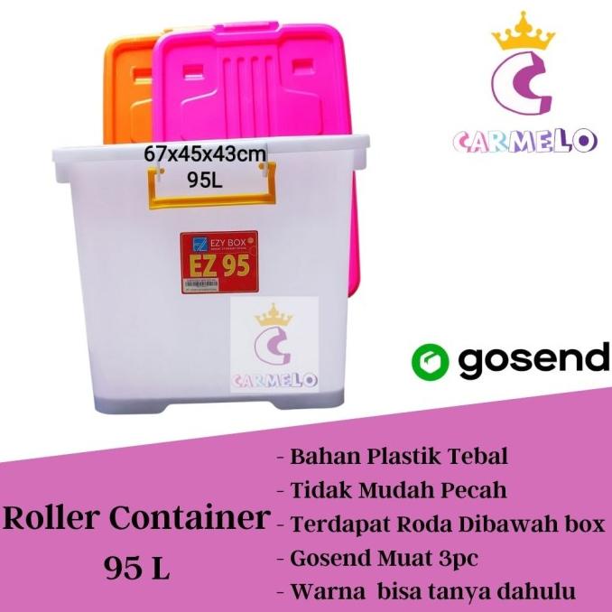 :<:<:<:<] Roller Container Box 95L Ezy/Roller Box/Container Plastik/Box Plastik
