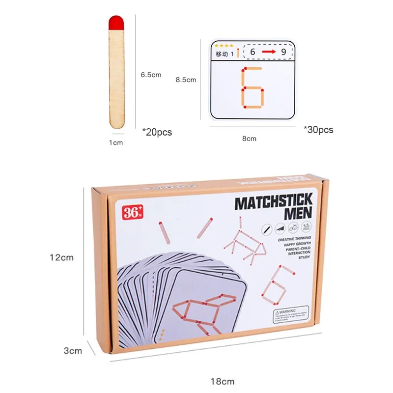 BIANCA - Mainan Edukasi Anak Matchstick Men Susun Korek Api