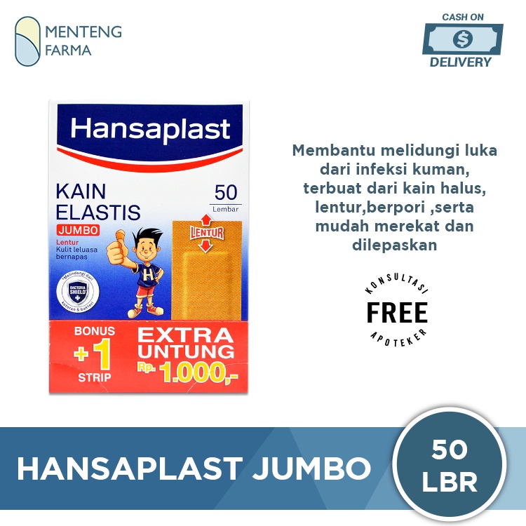 Hansaplast Jumbo - Dus Isi 50 Lembar