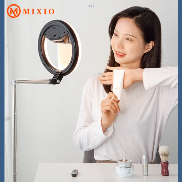 MIXIO Q8E - Overhead Ringlight Flatlay Tripod + Remote Control - 170cm