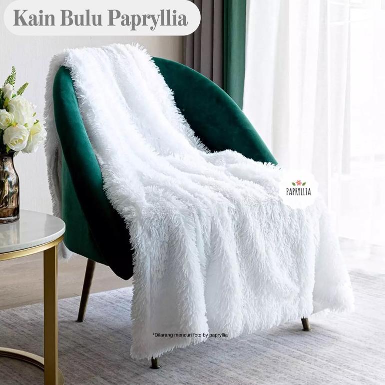 LANGSUNG ATC Kain Bulu Aesthetic Kain Bulu Panjang Korea Tebal Kain Bulu Rasfur Kain Bulu Background