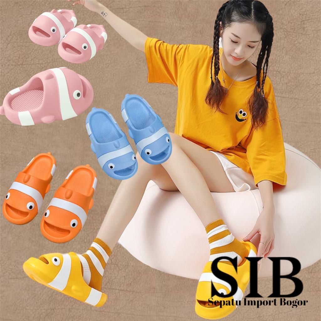 Sandal jelly wanita import terbaru 2022 sandal santai murah untuk wanita Soft Slipper Anti Slip Elastic Empuk PVC sol tebal / Sandal Wanita Jelly Karet Outdoor NEMO