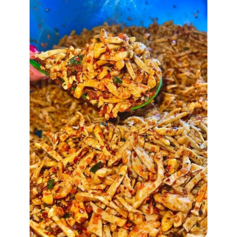 

Basreng viral Bumbu melimpah Rasa Pedas Daun jeruk