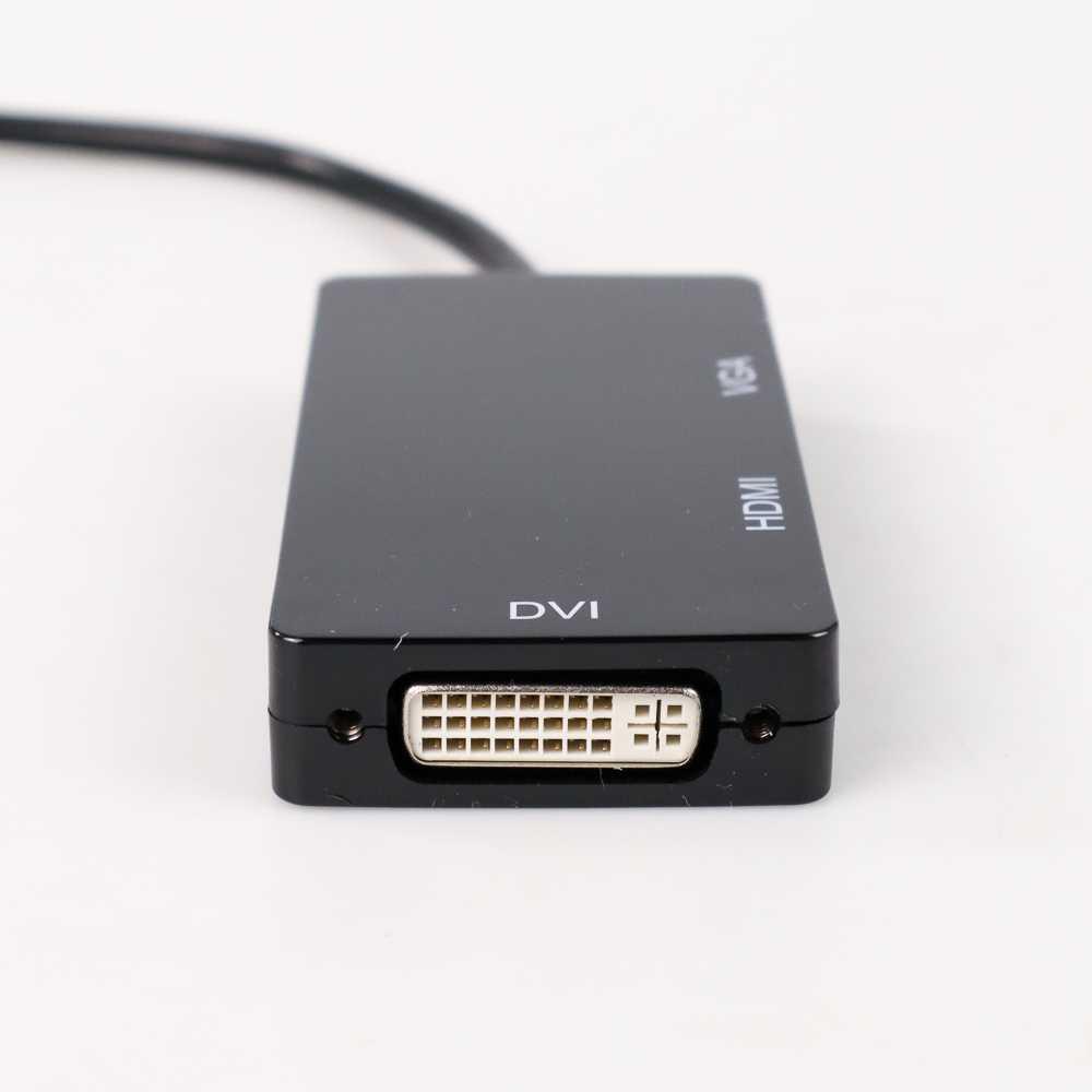 Adaptor Converter DisplayPort to HDTV VGA DVI - DP1IN4 - Black