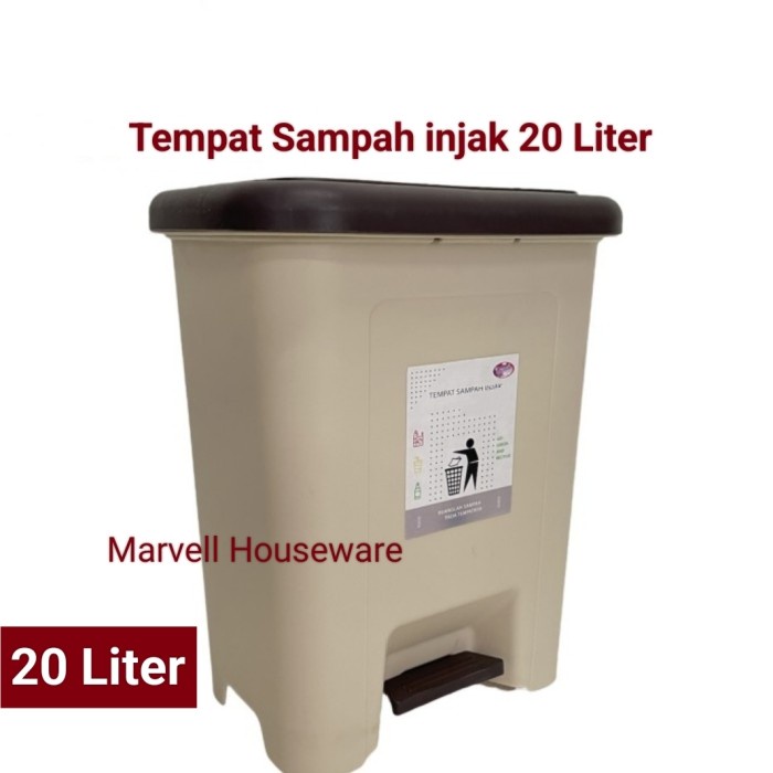 Tempat Tempat Sampah Injak 20 Liter Lovenia/Tong Sampah Plastik Injak 20Liter