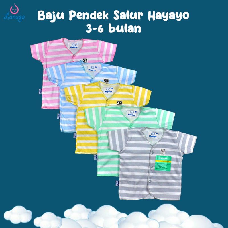 Baju Bayi HAYAYO Lengan Pendek (3 - 6 Bulan)