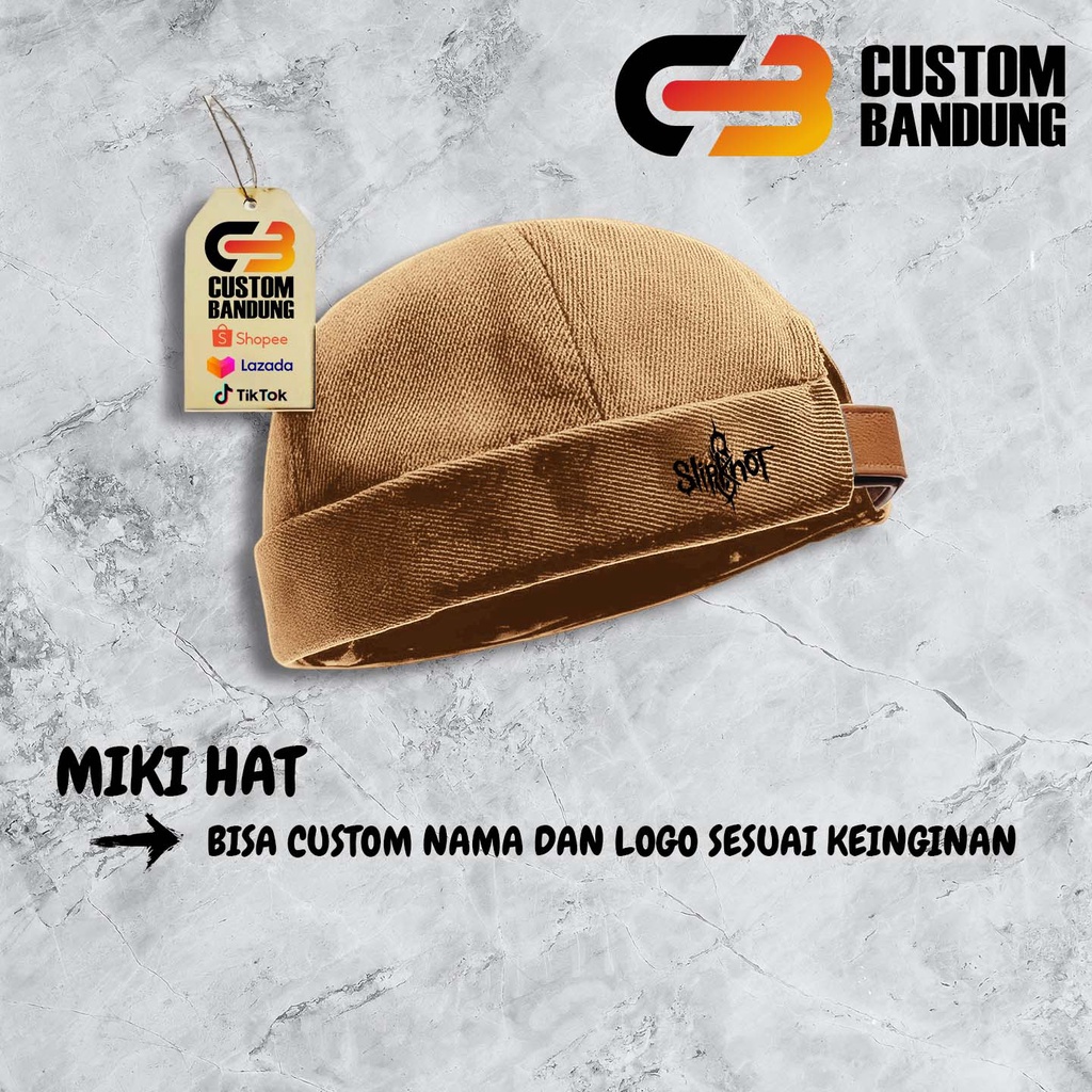 Topi Miki hat  Slipknot Miki Hat Peci Miki hat Topi Miki hat Anak &amp; Dewasa Topi Brimless Premium