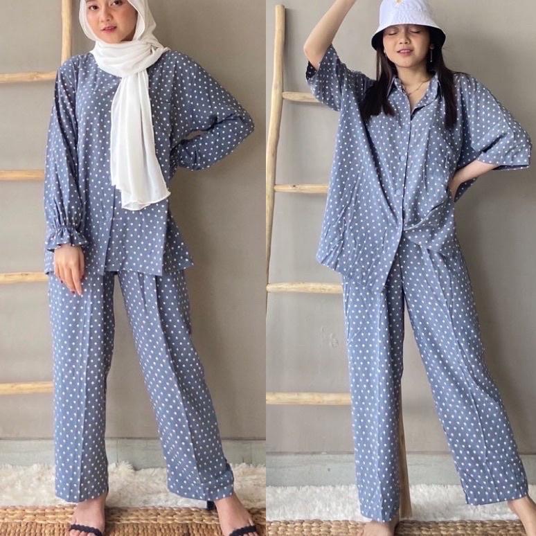 RECOMENDED Baju Tidur Piyama Wanita Katun Rayon Pajamas Dewasa One Set Tiedye