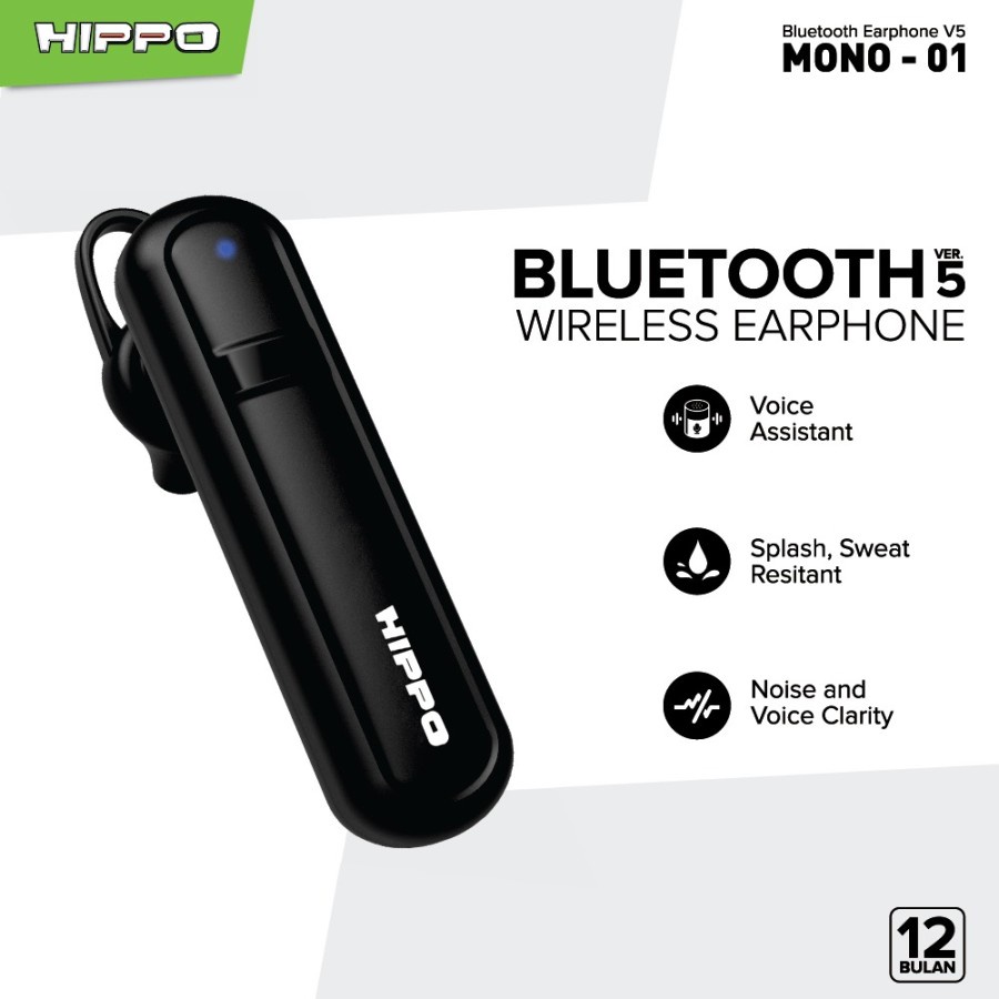 Hippo Mono 01 V5.0 Bluetooth Wireless Earphone