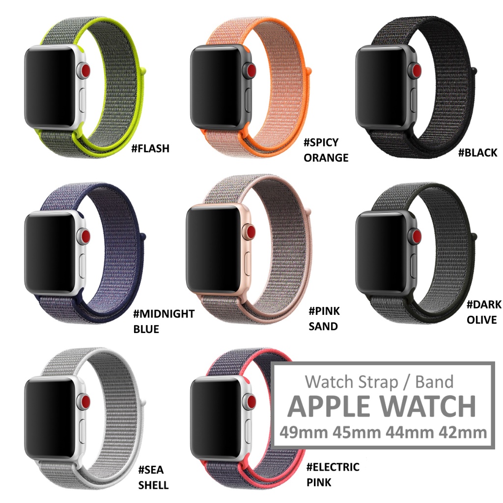 Strap Apple Watch Series Ultra 8 7 6 5 4 3 2 1 49mm 45mm 44mm 42mm TALI JAM WOVEN Nylon LOOP