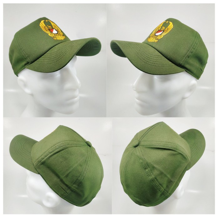 hat / topi tni ad kartika eka paksi canvas warna army