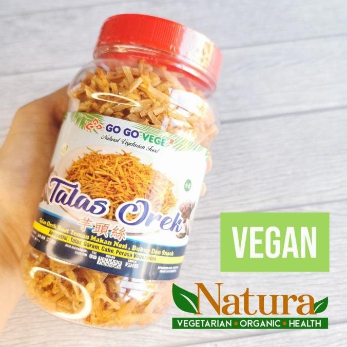 

Go Go Vege Talas Orek 150gr Keripik Vegan Vegetarian Tanpa Bawang ffs02