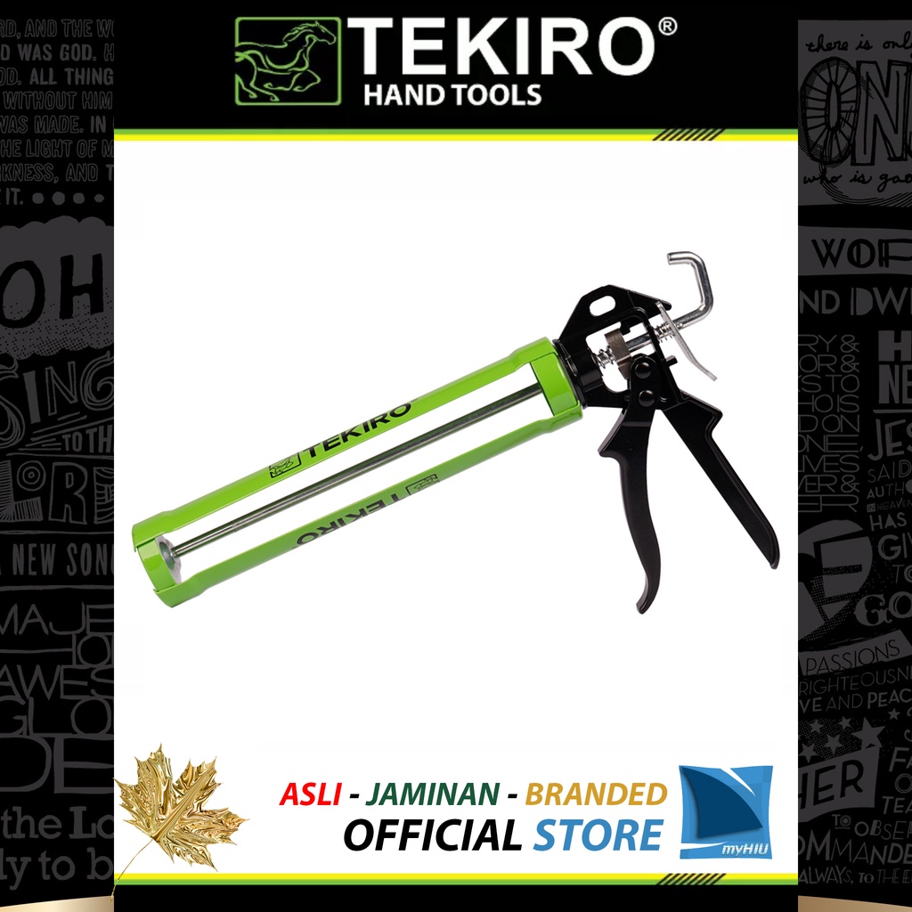 Tembakan Lem Kaca 10,5&quot; inch TERBAIK - CAULKING GUN SEALANT TEKIRO