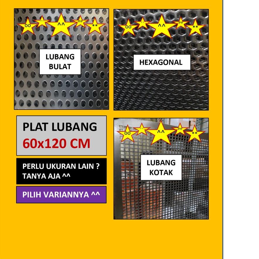 ♨ Plat  - Plat Besi Ram Speaker -  Ram Grill Plat Lubang ➨