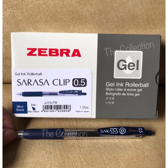 

ATK0504SR JJ15FB BLUEBLACK 0.5 Pen Zebra Sarasa Clip Gel Ink pulpen