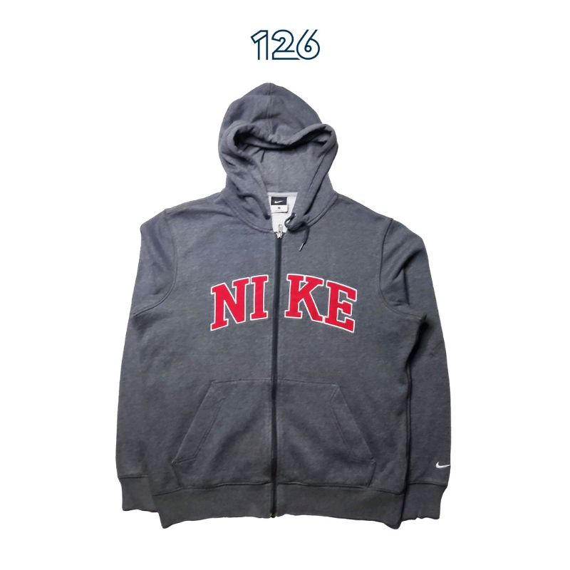 Hoodie Zipper Nike Spellout
