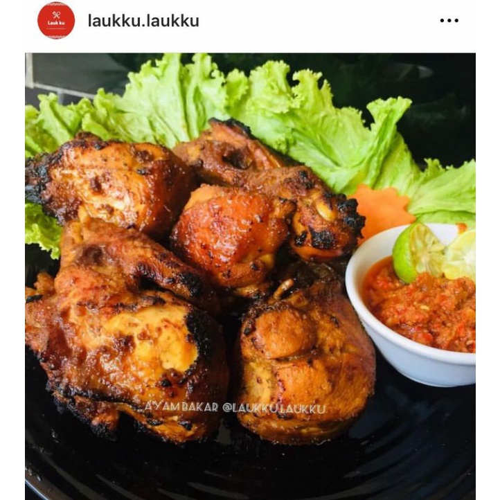 

ayam bakar 1ekor ukuran ayam 1kg di potong 10