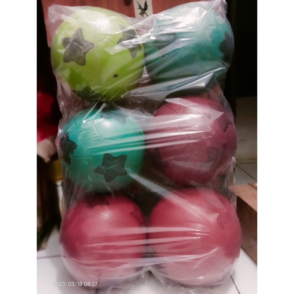 Bola Plastik Random 1pcs/1pak isi 6pcs