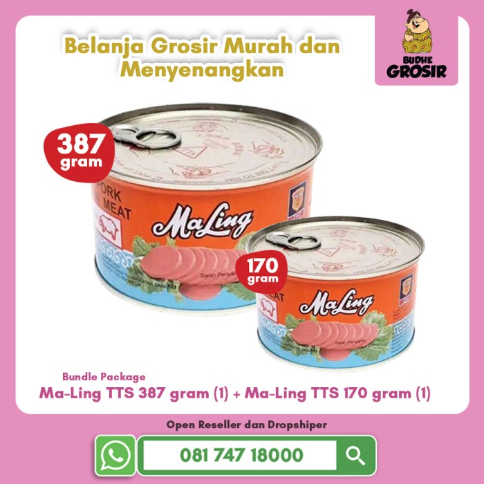 

MALING TTS PORK 397 GRAM + MALING TTS PORK 170 GRAM (BUNDLE)