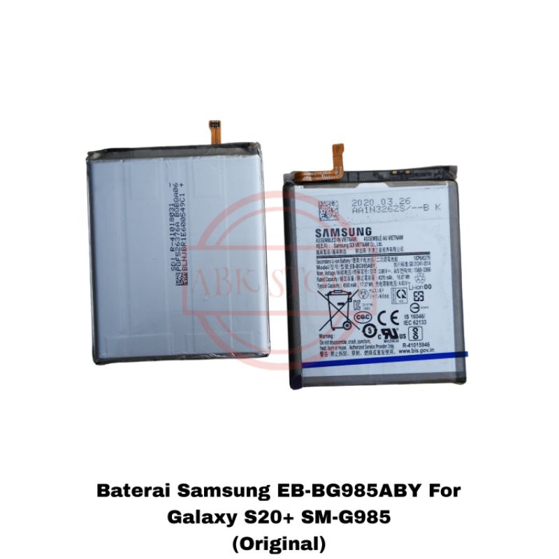 BATRE BATERAI BATTREY SAMSUNG GALAXY S20+ / S20 PLUS SM-G985F EB-BG985ABY ORIGINAL