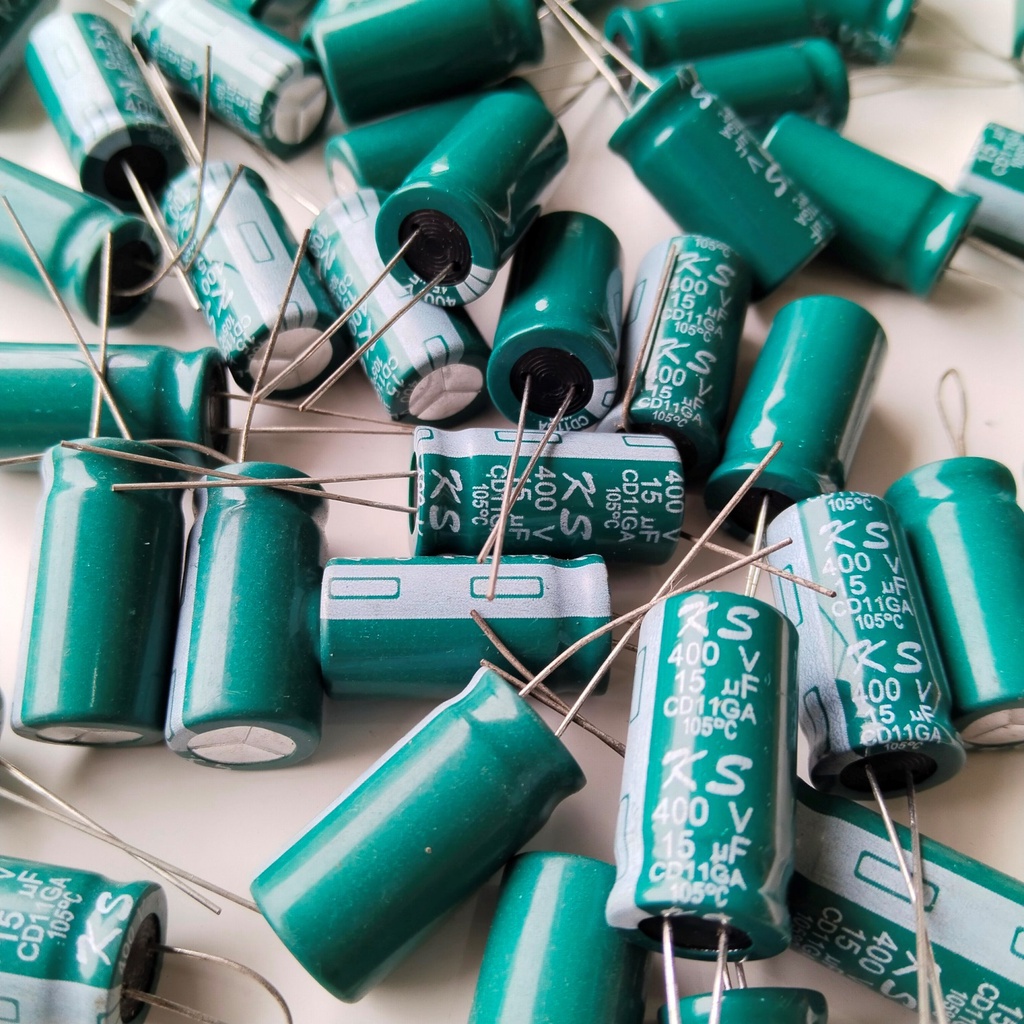 Elko Elco 15uf 15 uf 400v Kapasitor Untuk PCB Lampu LHE 45 watt