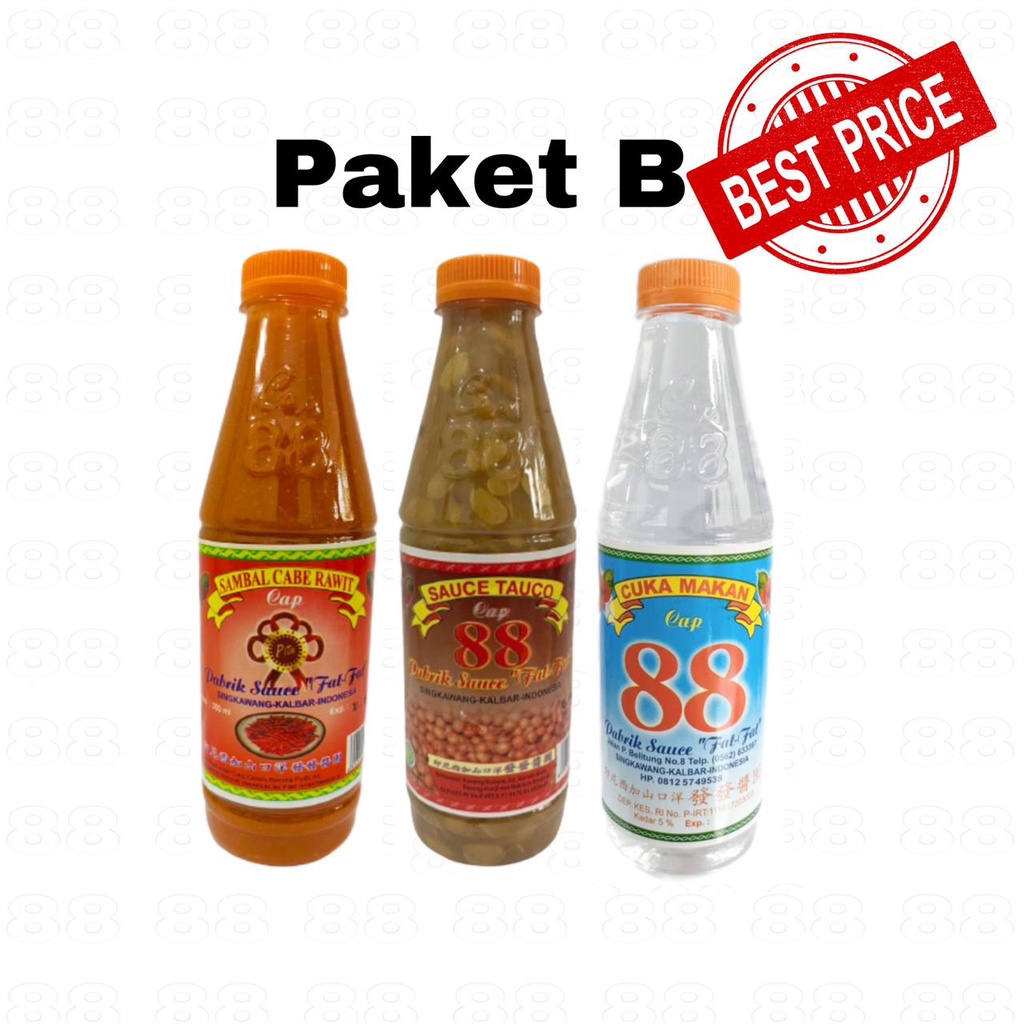 

Paket B Sambal Pita Tauco 88 Asam Cuka 88
