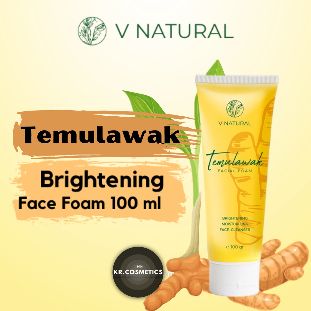 V NATURAL VNatural Brightening Facial Foam Temulawak 100gr