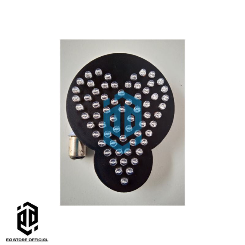 Stoplamp Running Scoopy Fi 2013-2016 8 Mode Bentuk Love Auto Custom Led Lampu Rem Belakang