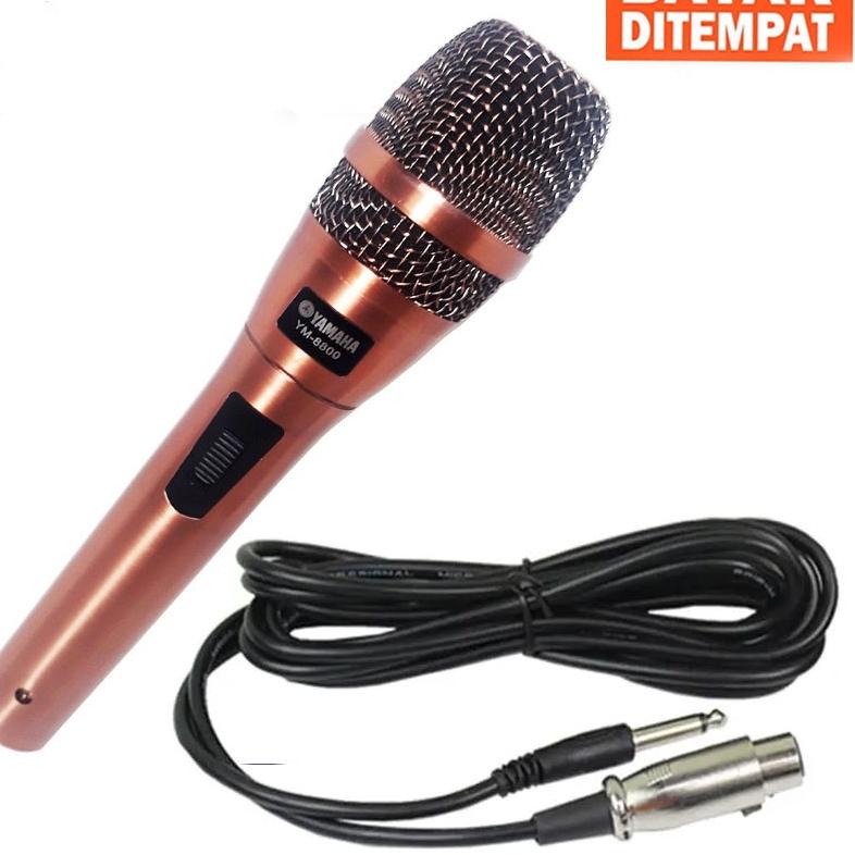 ➺ Mic Yamaha Microphone Kabel YM 8800 Super Body Besi Plus koper ➵