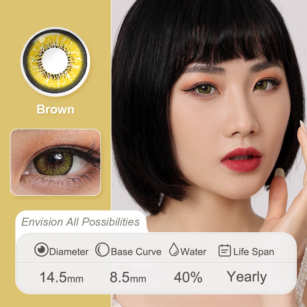 [✅COD] Magister Softlens Mata Normal Softlens Cosplay Karakter Warna Sepasang lensa kontak berwarna softlen big eyes Halloween soflens murah DIA 14.5MM