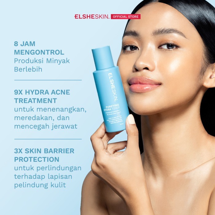 BPOM ELSHESKIN PURIFYING HYDRA TONER 100ML / TONER JERAWAT ELSHE SKIN / SYE