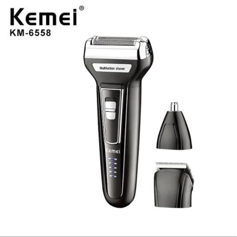 KEMEI CUKURAN ELEKTRIK KM 6558 SHAVER MULTIFUNGSI