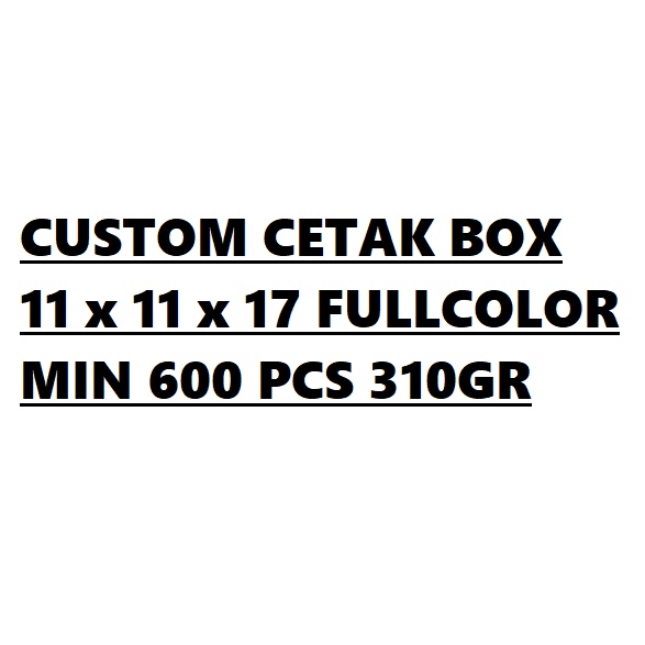 

BOX 11x11x17 CUSTOM CETAK FULLCOLOR MIN QTY 600 LEMBAR
