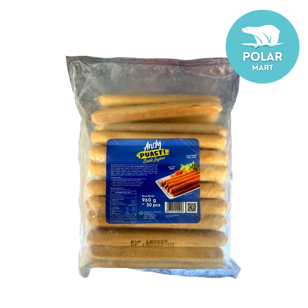 

Andy Puasti Sosis Ayam Long 30 Pcs 960 Gram (FROZEN FOOD BANDUNG)