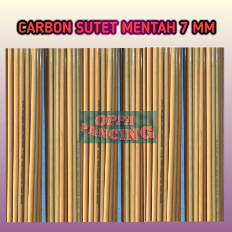 Carbon Sutet Mentah 7 mm 200 cm