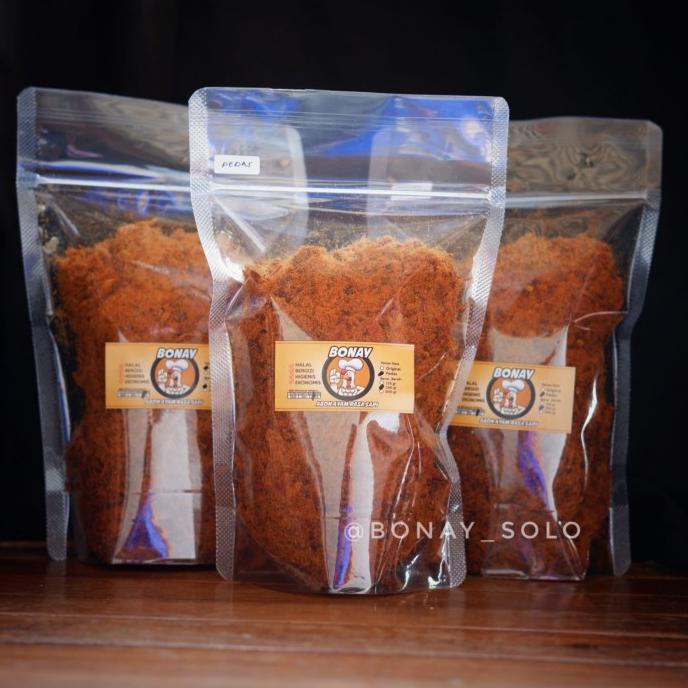 

siap kirim] bonay abon ayam rasa sapi homemade kemasan pouch 250gr
