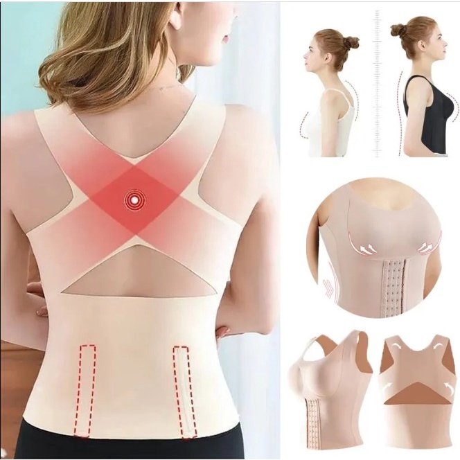 Korset Pelangsing Longtorso Seamless Bra Kait Tanpa Jahitan 3 In 1