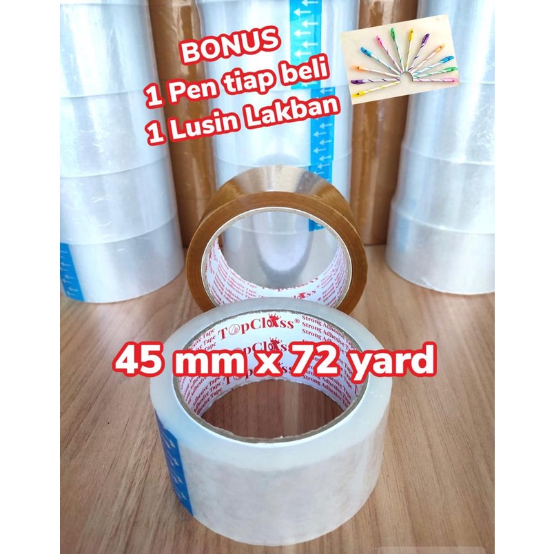 

Lakban 72 Yard x 45 MM / 2 Inch Bening Coklat Promo Terlaris, Murah