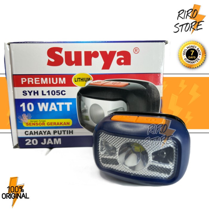flashlight   Senter Kepala surya 10watt / SURYA SYH 105c / L105c / L-105c / 2882