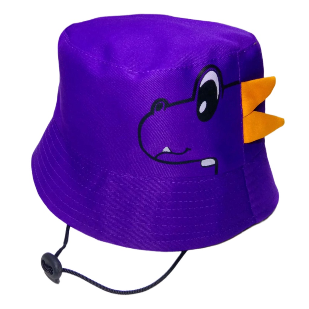 BUCKET HAT DINO TOPI BUCKET DINO USIA 1-8 TAHUN MODEL LUCU IMUT KUALITAS PREMIUM