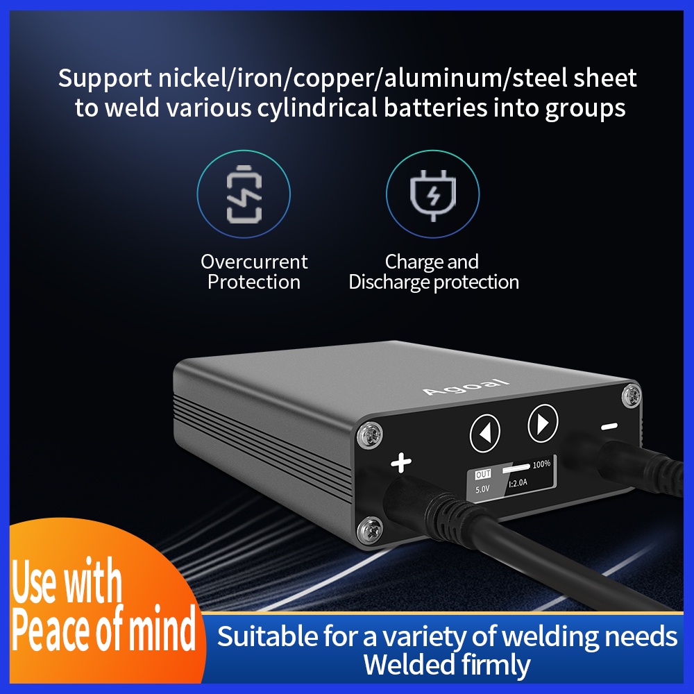 LED18650 Battery Spot Welder Portable Mini Spot Welding Machine Dengan Quick Release Pen Nikel Plate