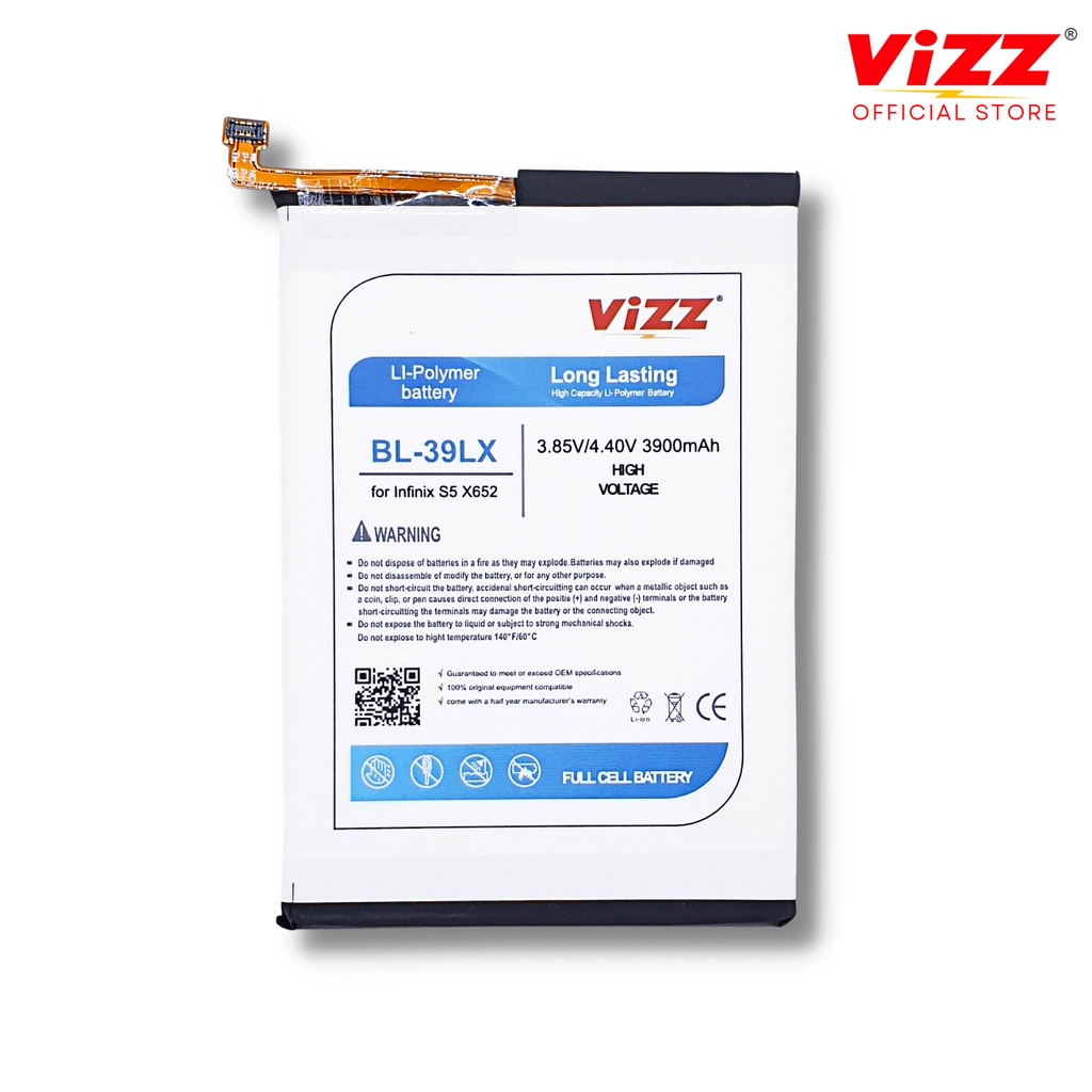 VIZZ Baterai Infinix BL-39LX Batre S5 X652 / S5 Lite X652B