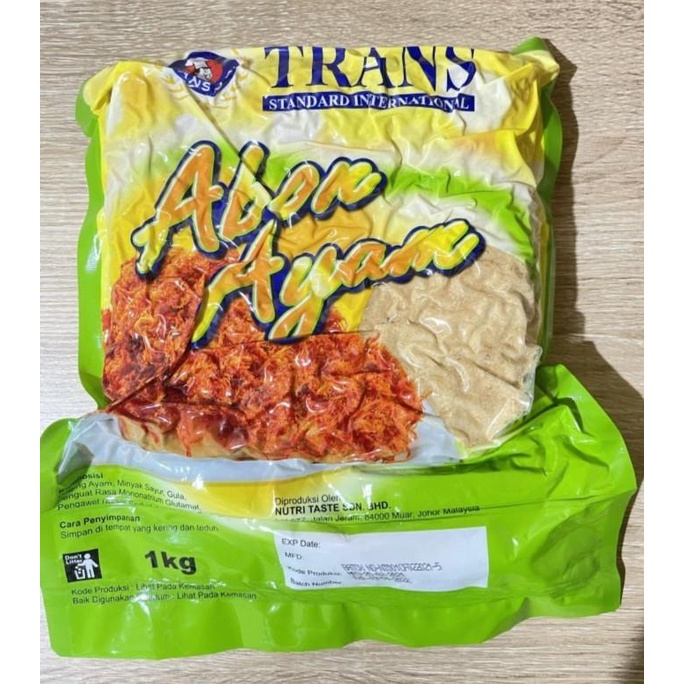 

:0:0:0] Trans Abon Ayam Manis 1kg - Sweet Chicken Floss Topping Roti