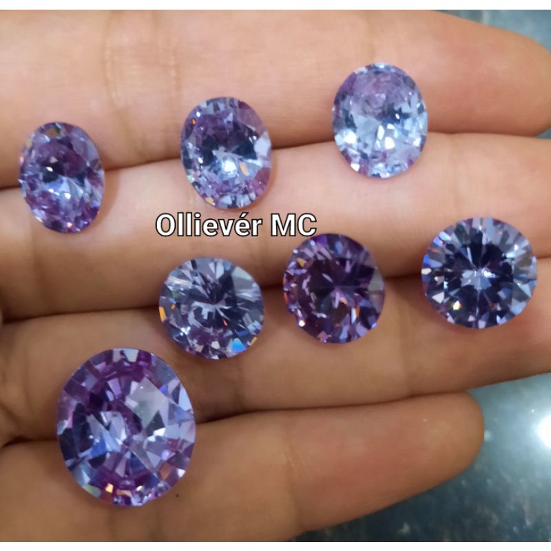 Batu Natural Purple Topaz Asli