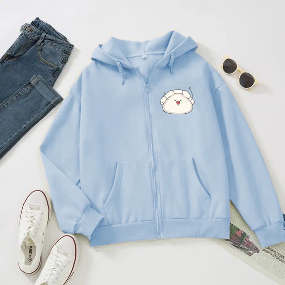 jacket hoodie resleting depan hoodie wanita dumpling cute terbaru 2023 l xl xxl hoodie wanita remaja